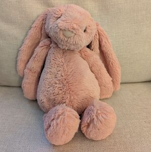 Jellycat Bashful Bunny Petal Pink Stuffed Animal Plush Toy Retired, Medium
